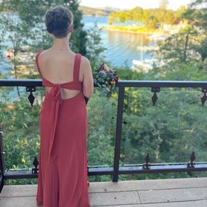 Azazie Christiana Bridesmaid Dress in Terracotta, size A4